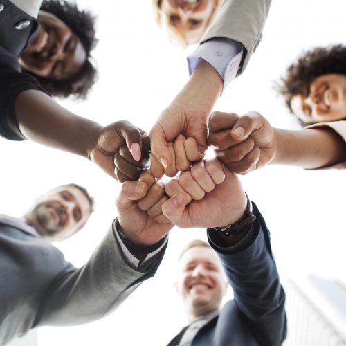 Successful and happy business team Successful and happy business team